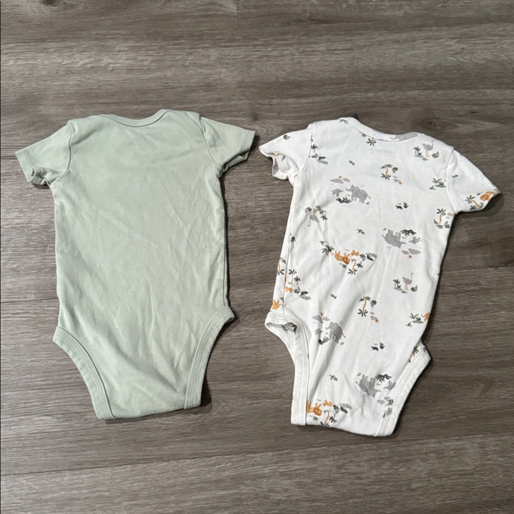 Carters Jungle Themed Bodysuits + Matching Pants - Picture 3 of 6